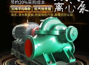 大流量双吸泵抽水机大型16寸高扬程卧式排涝工业130kw